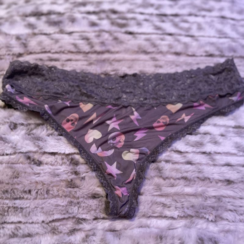 Worn thong panties