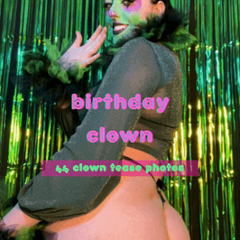 Birthday Clown Tease Photo Set