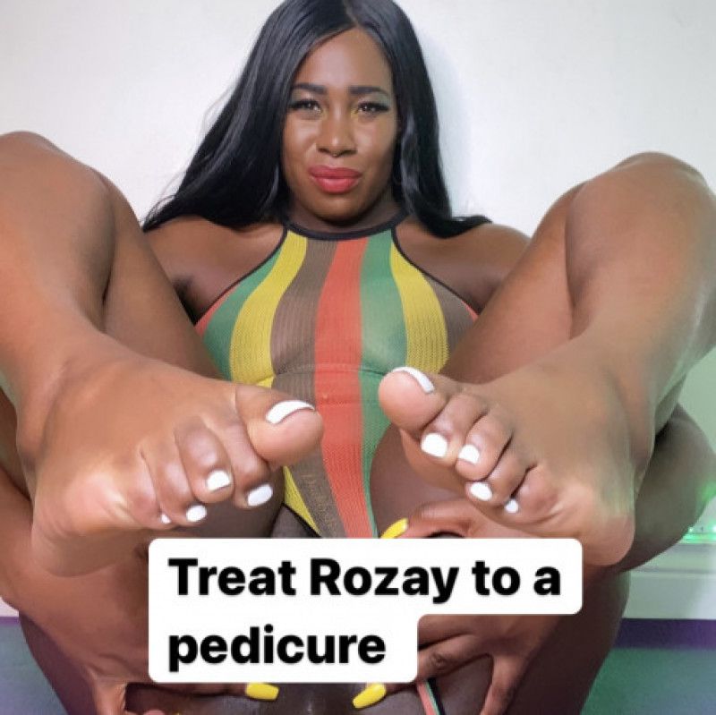 Treat Rozay to a pedicure