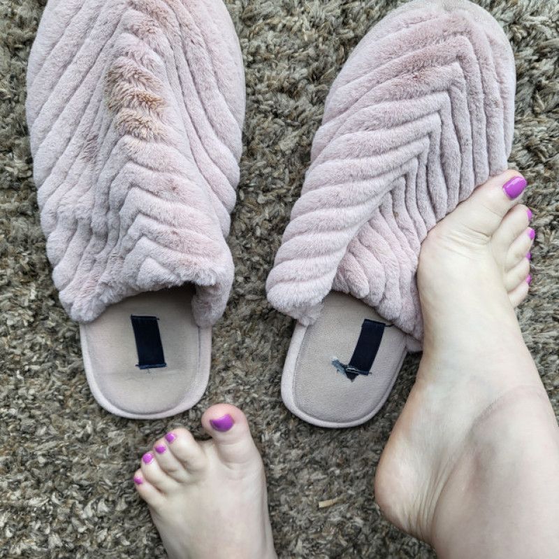 Dirty Pink Slippers