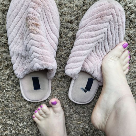 Dirty Pink Slippers