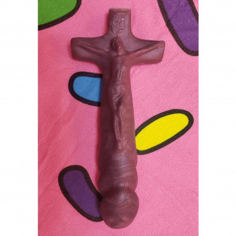 MY USED 8 INCH JESUS DILDO