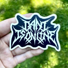 monochrome logo sticker