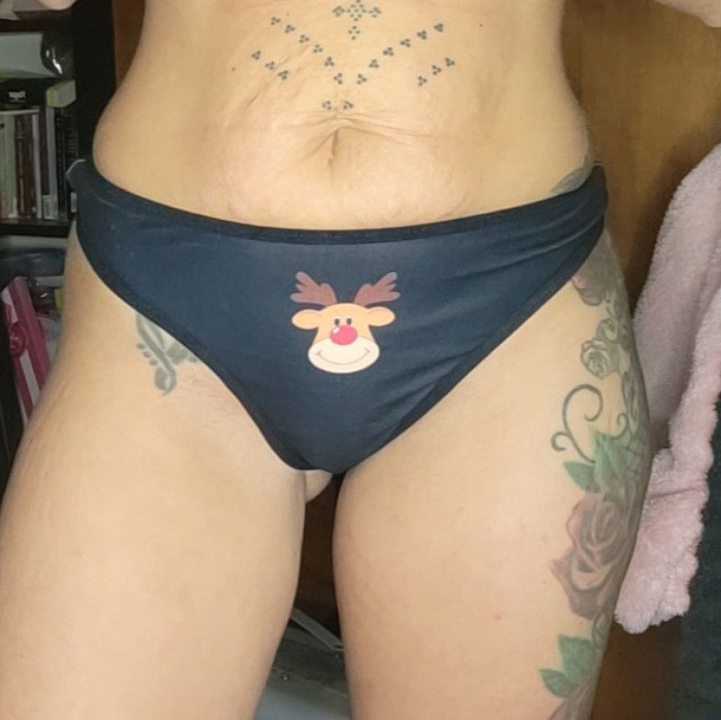 Christmas Rudolph Thong