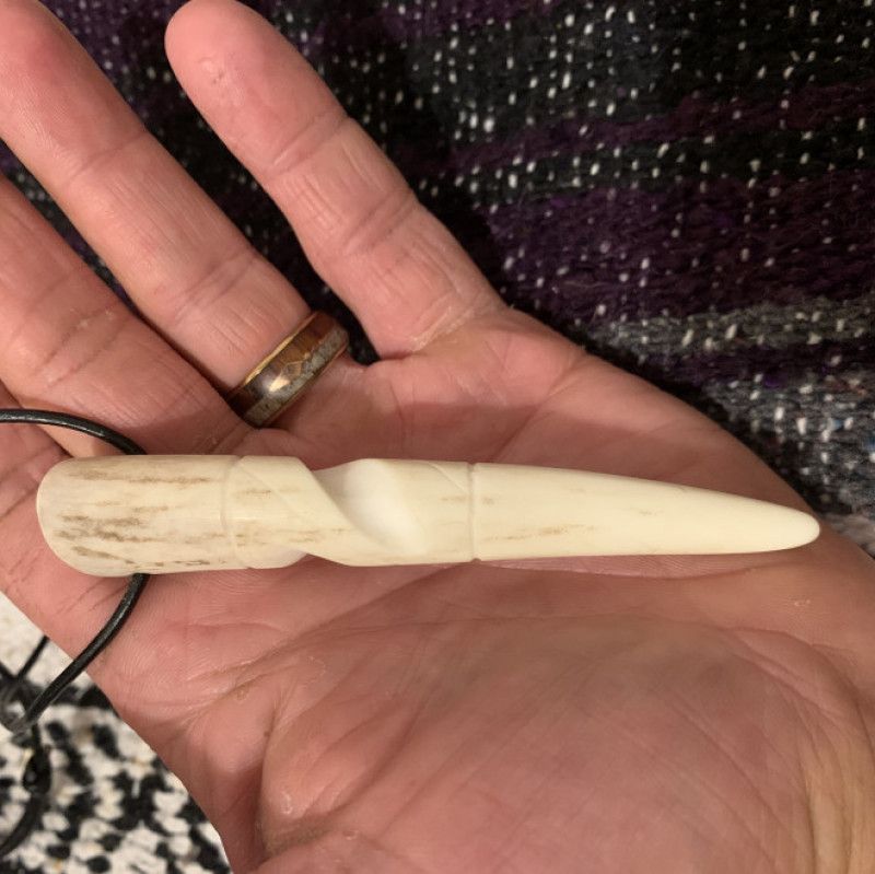 Large antler pendant