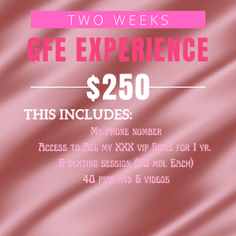 Girlfriend Experience 2 Weeks