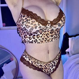 Cheetah Print Lingerie Set