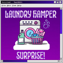 Laundry Hamper Surprise!