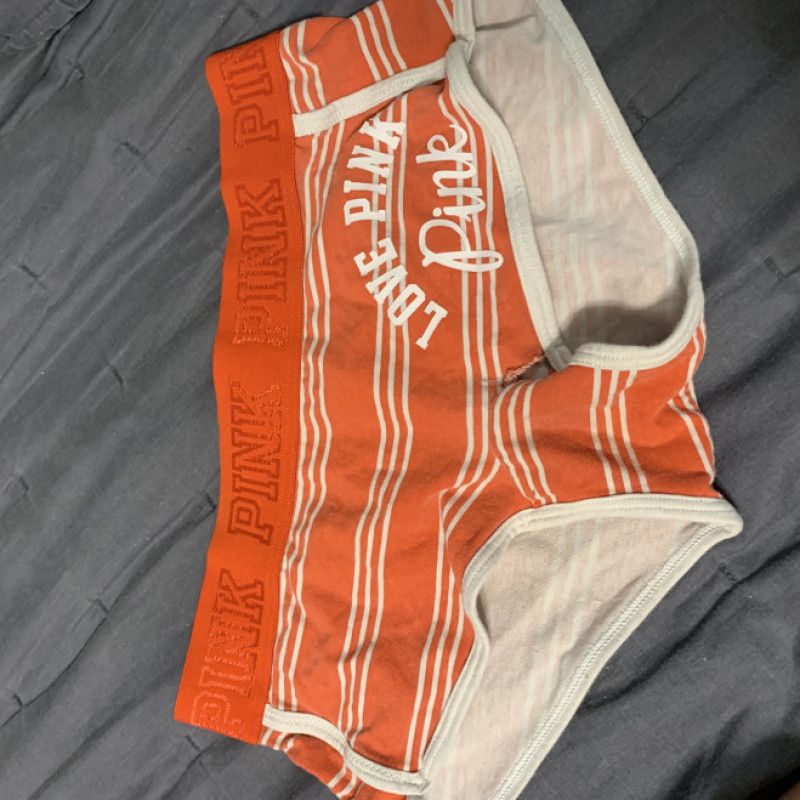 Orange Striped Panty