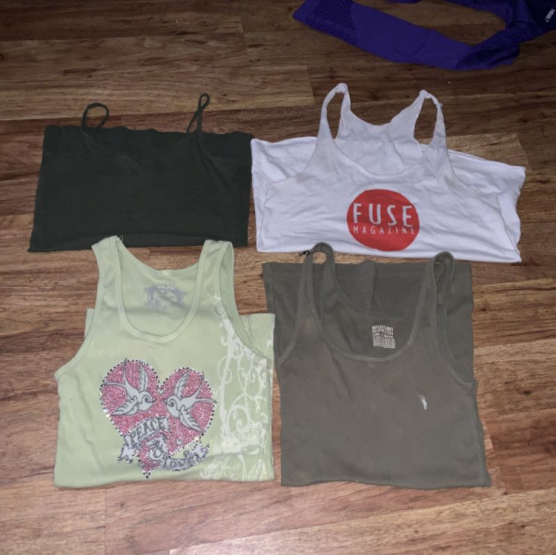 Four For One Dirty Tank Tops!