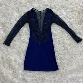 Blue Skanky Club Dress