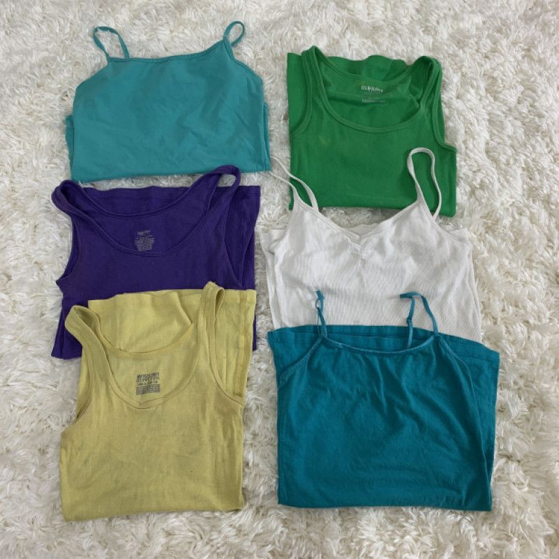 6 worn tank tops for the price of one!