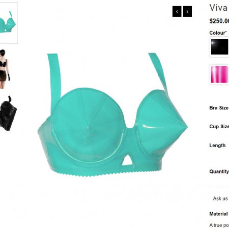 BUY ME this latex cone bra