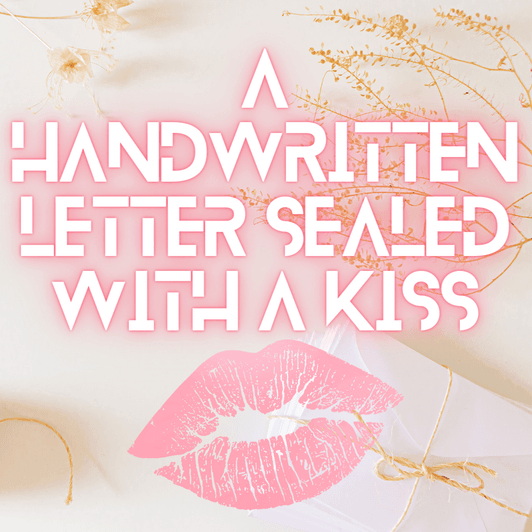A Handwritten Letter Sealed With A Kiss