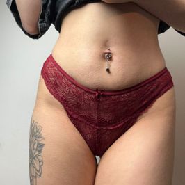 Burgundy Red Thong