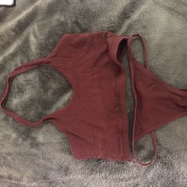 Maroon Crop top with G string