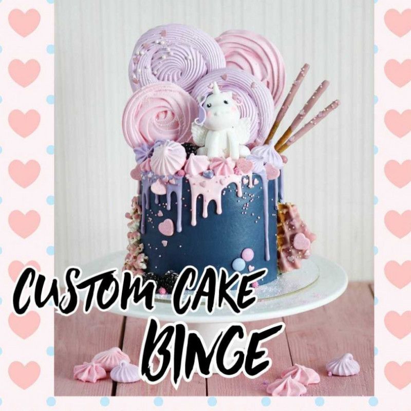 Feeding Custom Cake Binge!!