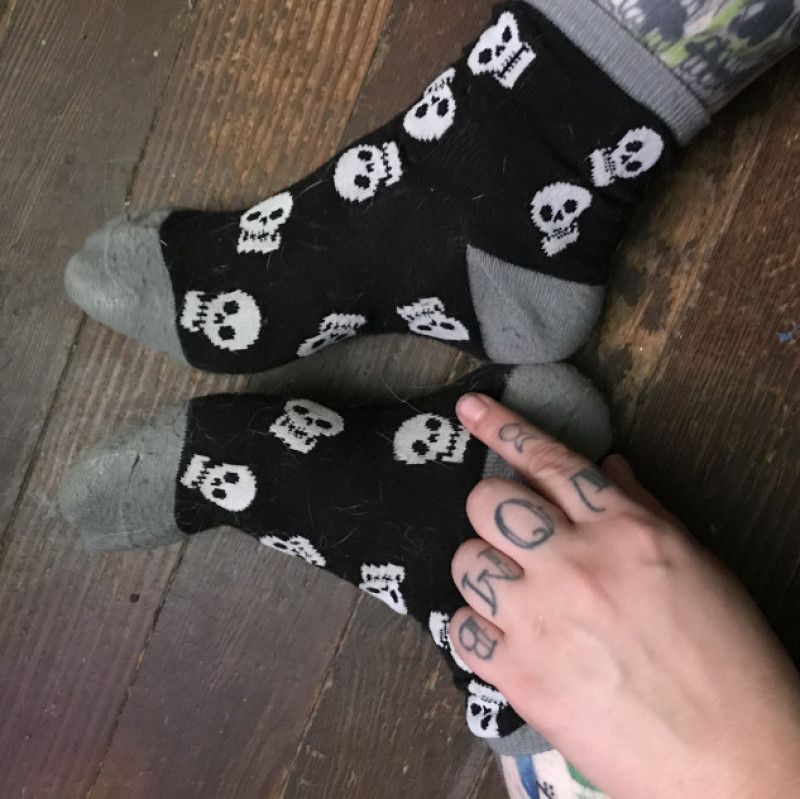 Used worn socks halloween theme