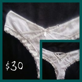 Worn Panties White