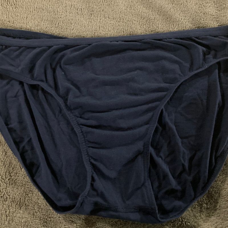 Navy cotton bikini brief