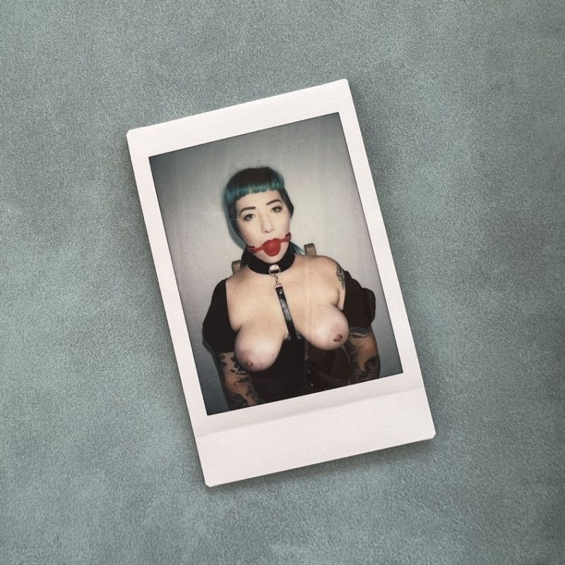 Topless ball gag Instax