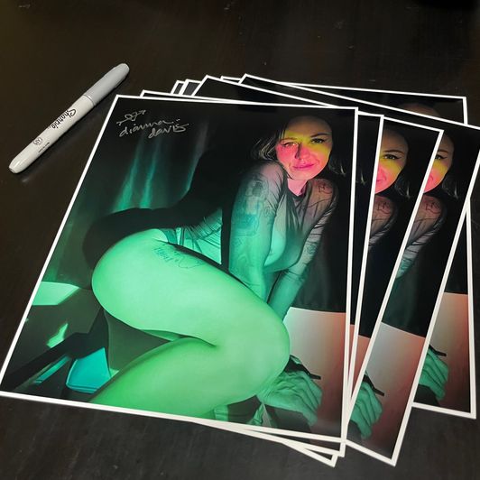 Custom Signed Glossy Print