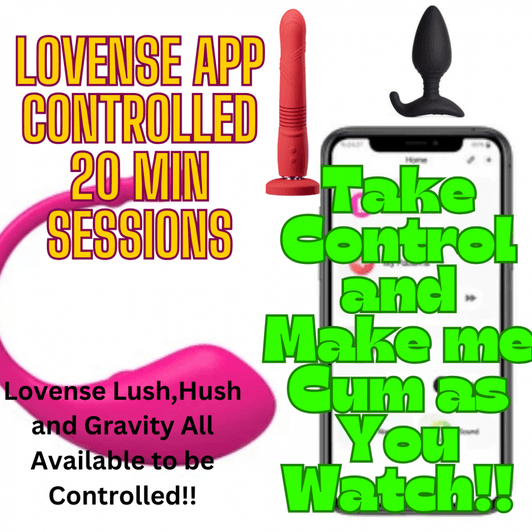 Lovense App Controlled Session
