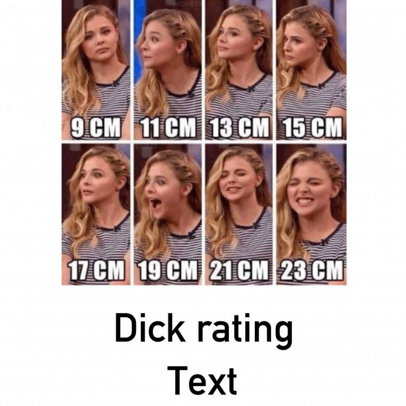 Dick rating text