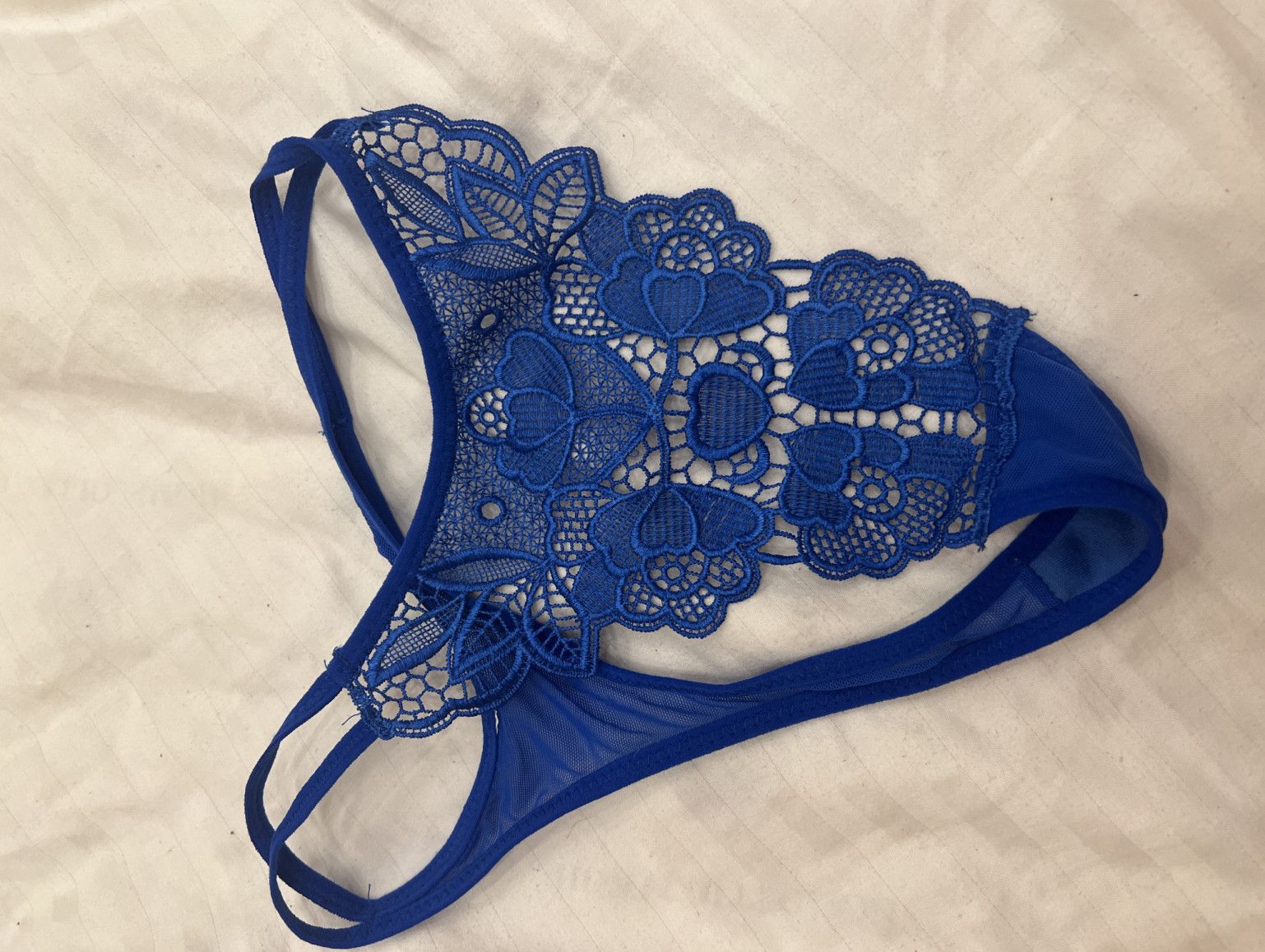 Used Blue Thongs