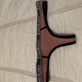 Faux Brief Cotton Thong in Terracotta