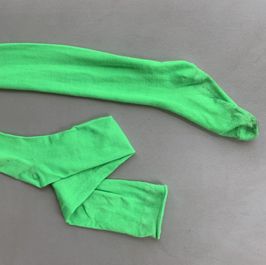 Neon Green Thigh High Socks