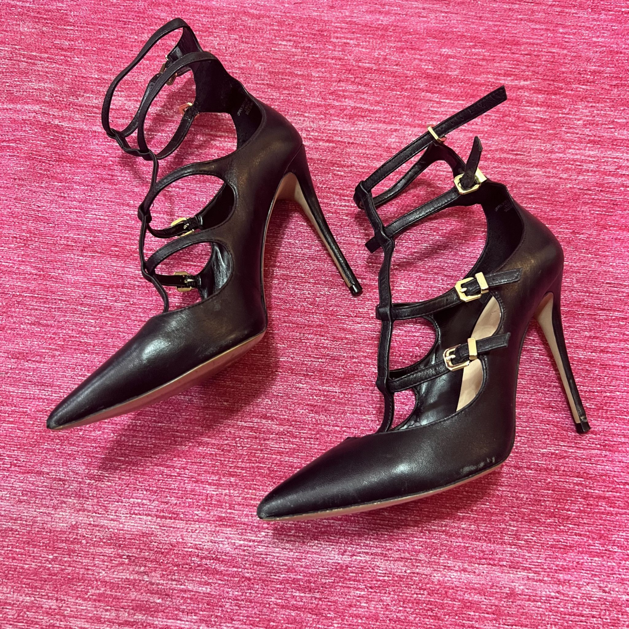 strappy ALDO stiletto pumps