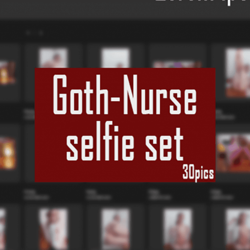 Goth Nurse selfie set