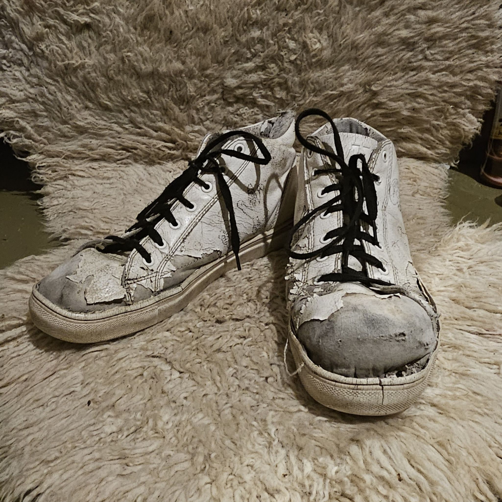 Well Worn Trashed Shoes