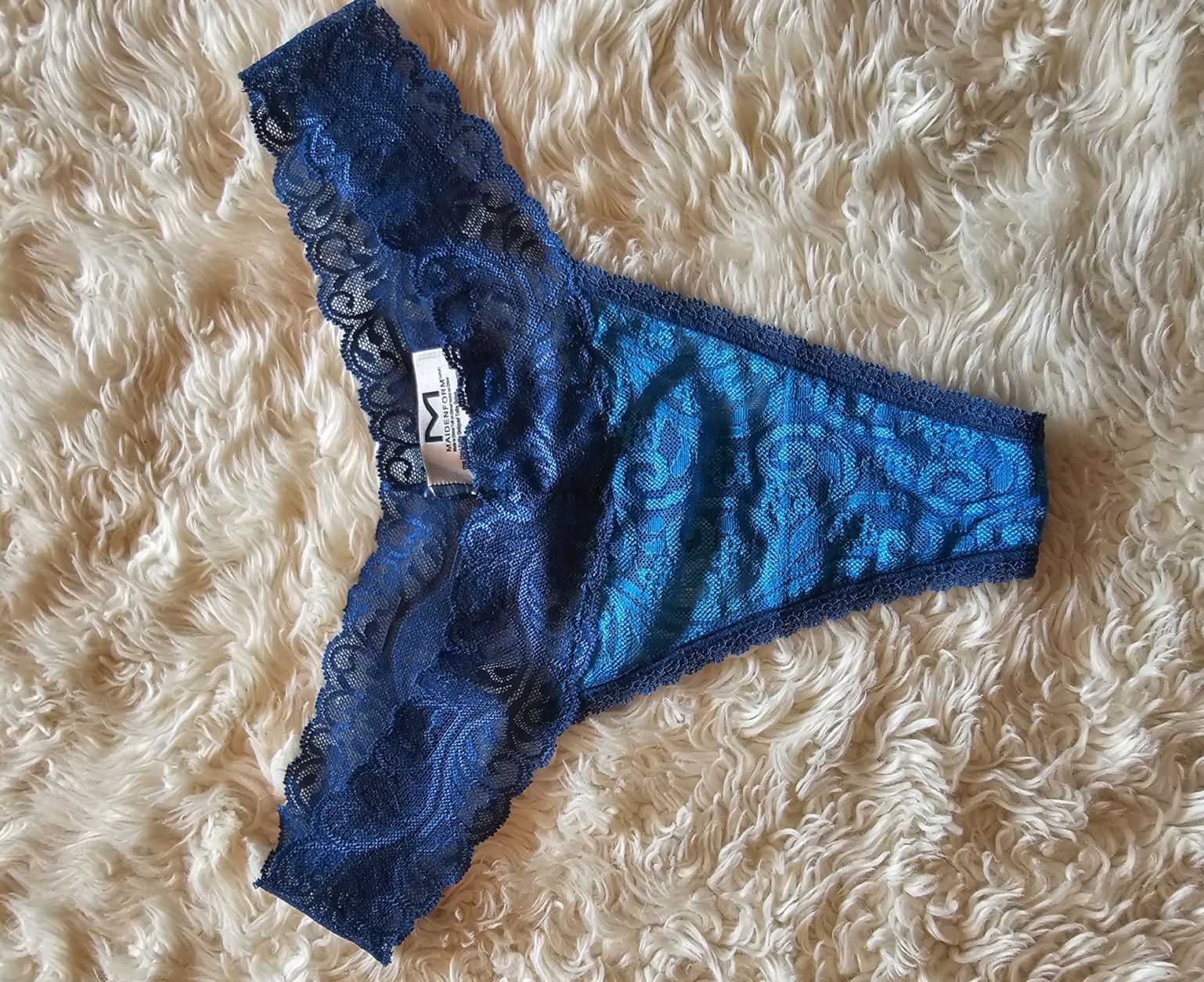 Aqua Blue Lace Panties