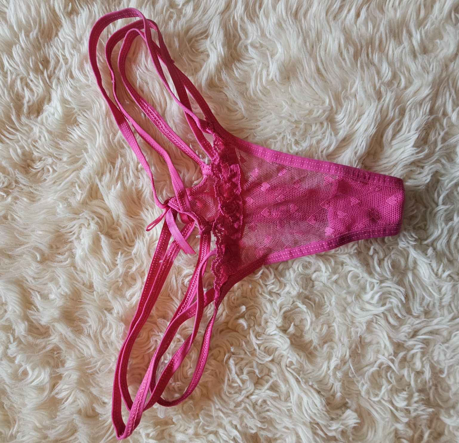 Pink sheer panties