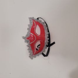 Red masquerade mask