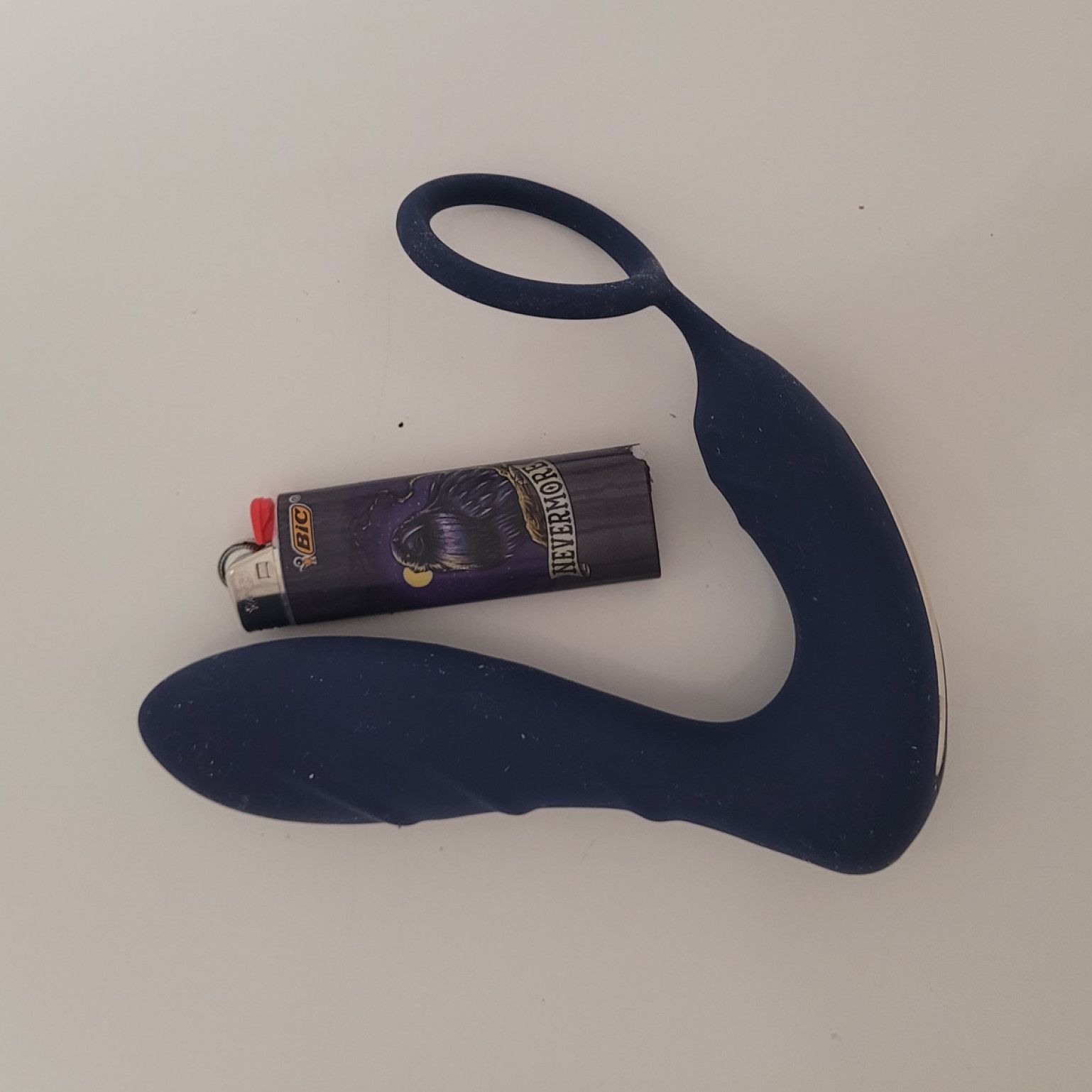 Anal vibrator with cock ring