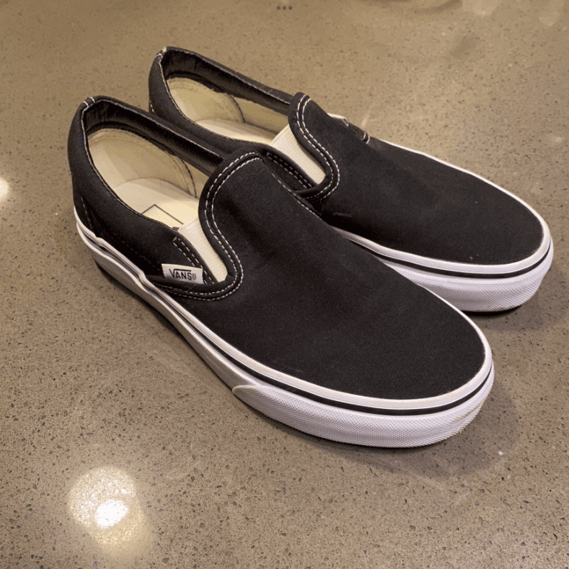 Black Slip On Vans