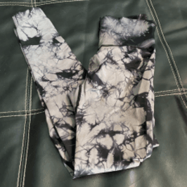 Black Tie Dye Leggings Yoga Pants XS