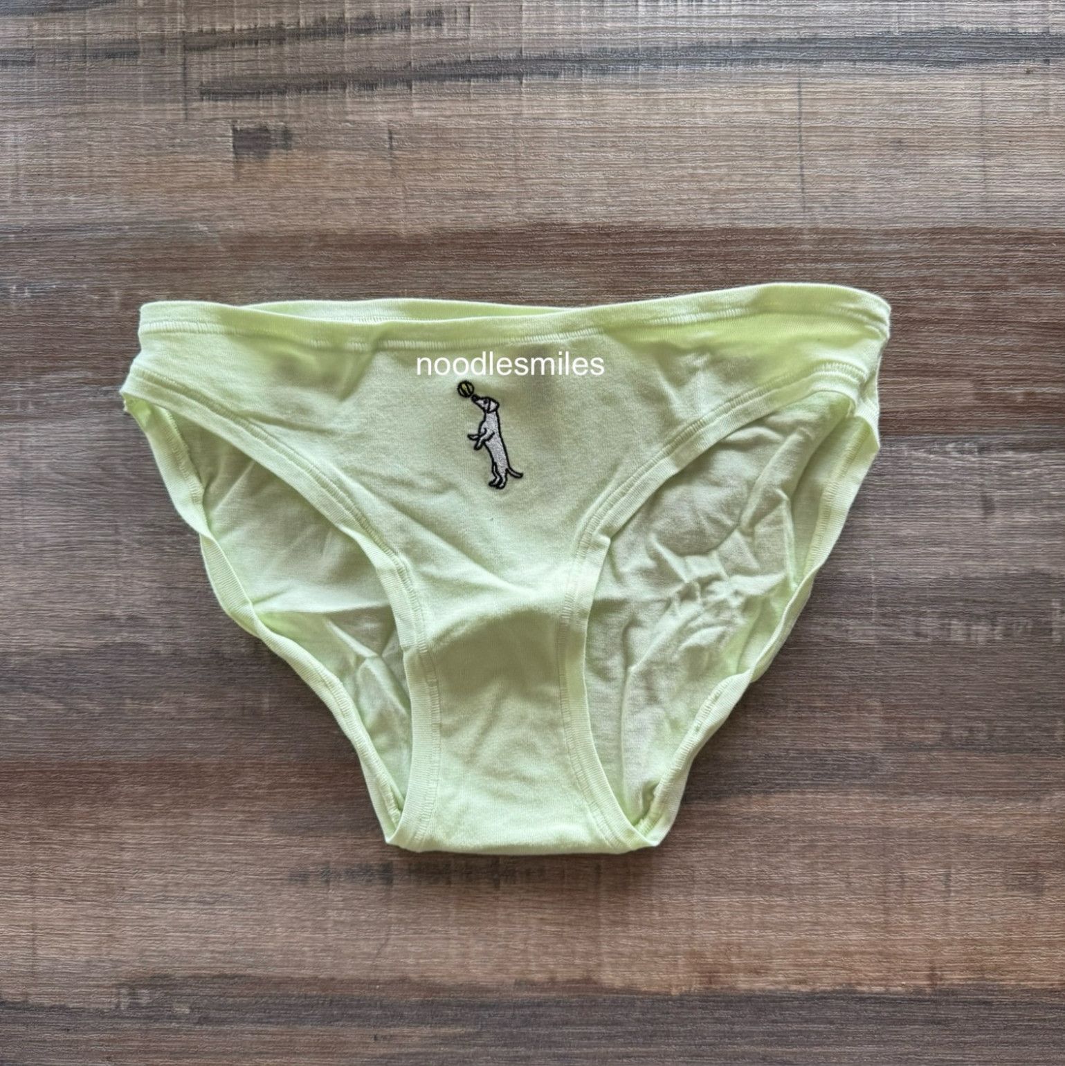 Lime Green Hot Logo VS Cotton Bikini Panty