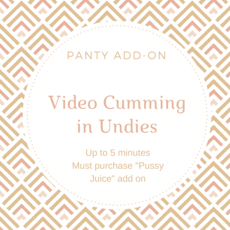 Panty Add On: Video Cumming