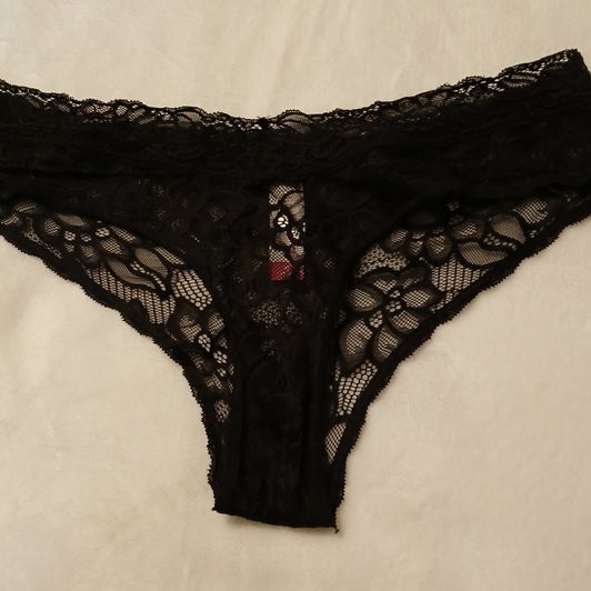 Blk Lace Cheeky Panty