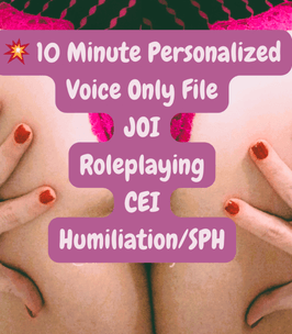 Personalized 10 Minute Voice ONLY File