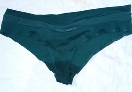 Green Satin Cheeky Panty Worn