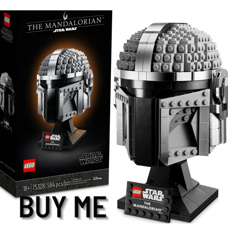 BUY ME: LEGO helmet of THE MANDALORIAN