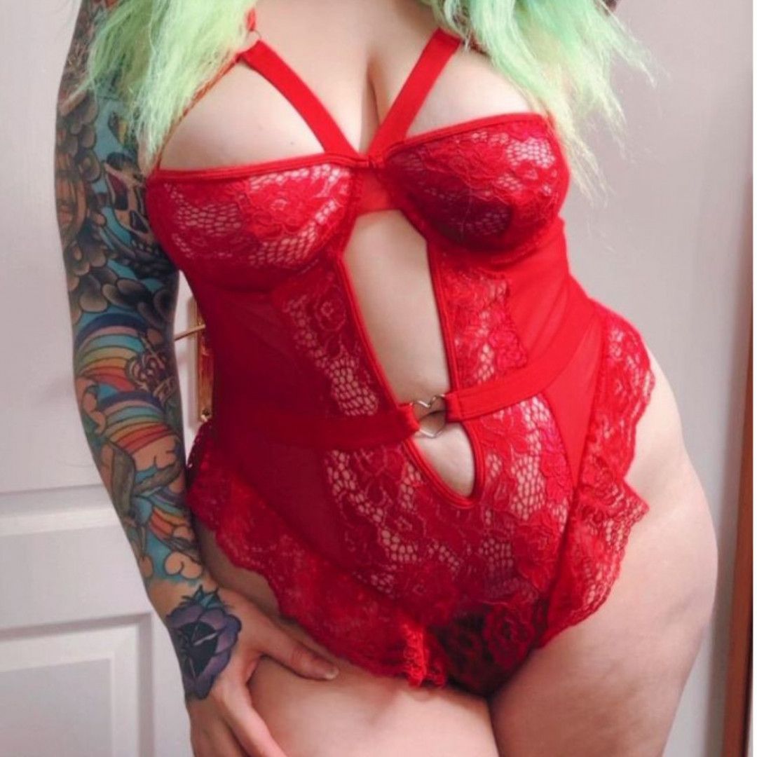 Red One Piece Lingerie Set