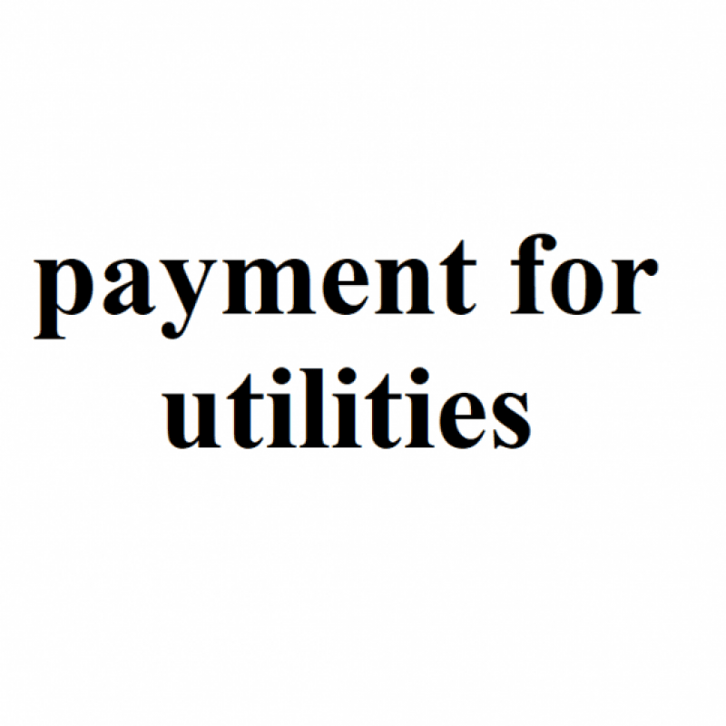 Payment for utilities