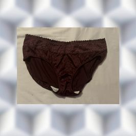 Silky Maroon Brief