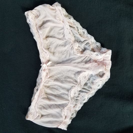 Lite pink lace booty panties